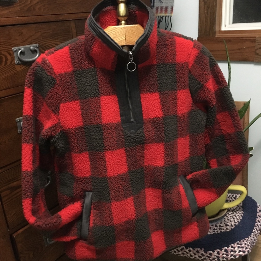 Abercrombie & Fitch 3/4 zip up fleece. Sz Small.